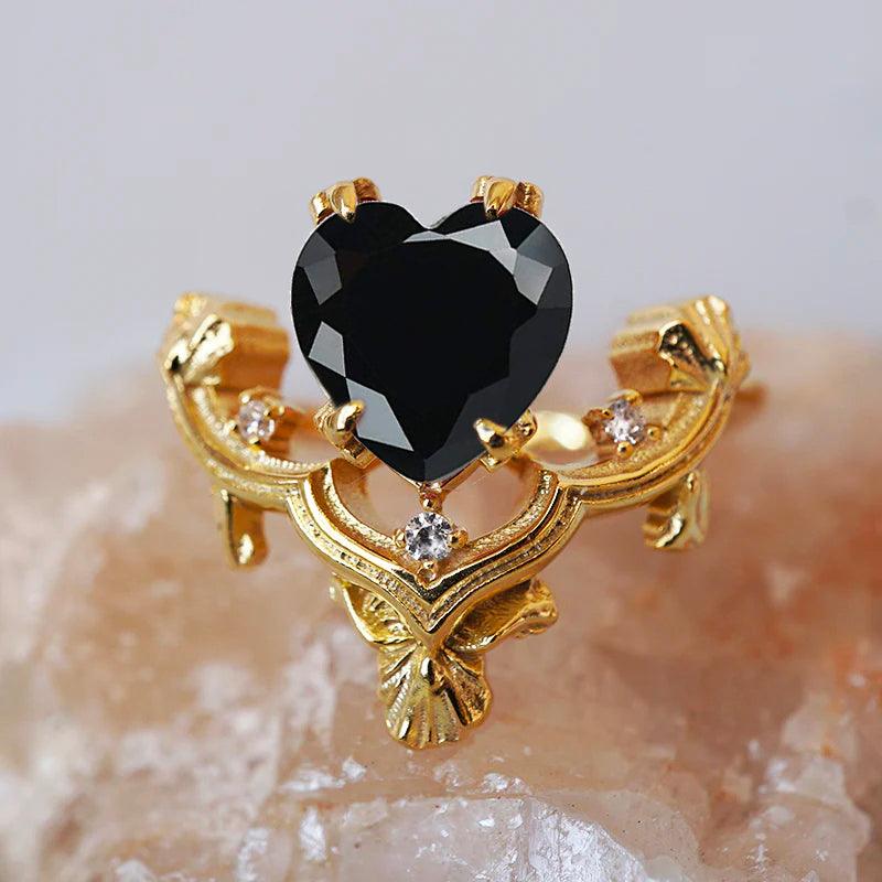 Gothic deals heart ring