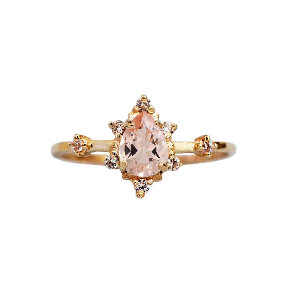 Rose Gold Vermeil Champagne newest Morganite Ring