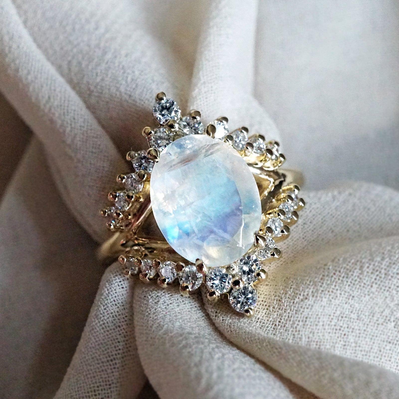 Custom moonstone ring of the week - Tippy Taste Jewelry