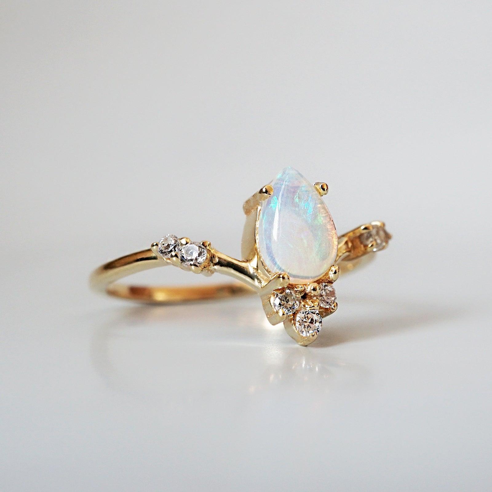 Opal Blossom Ring - Tippy Taste Jewelry