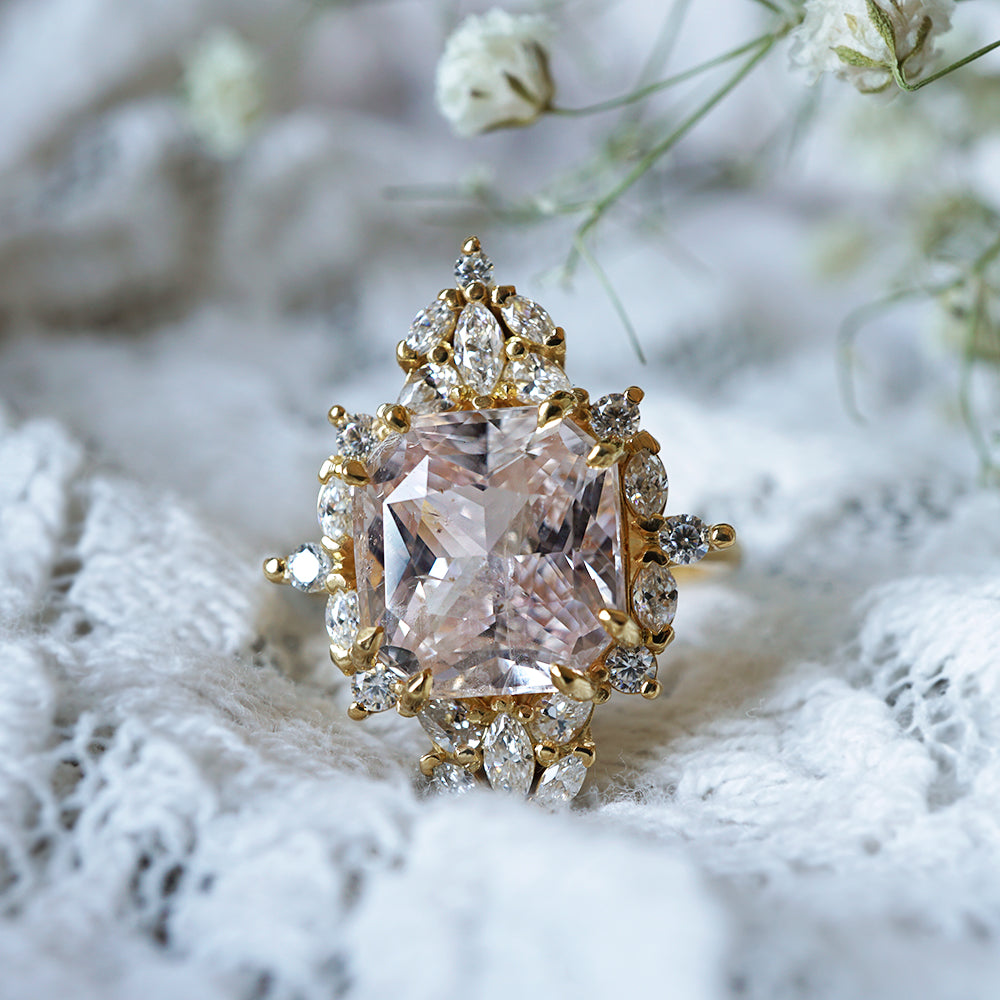 One Of A Kind: Majestic Pink Sapphire Diamond Ring