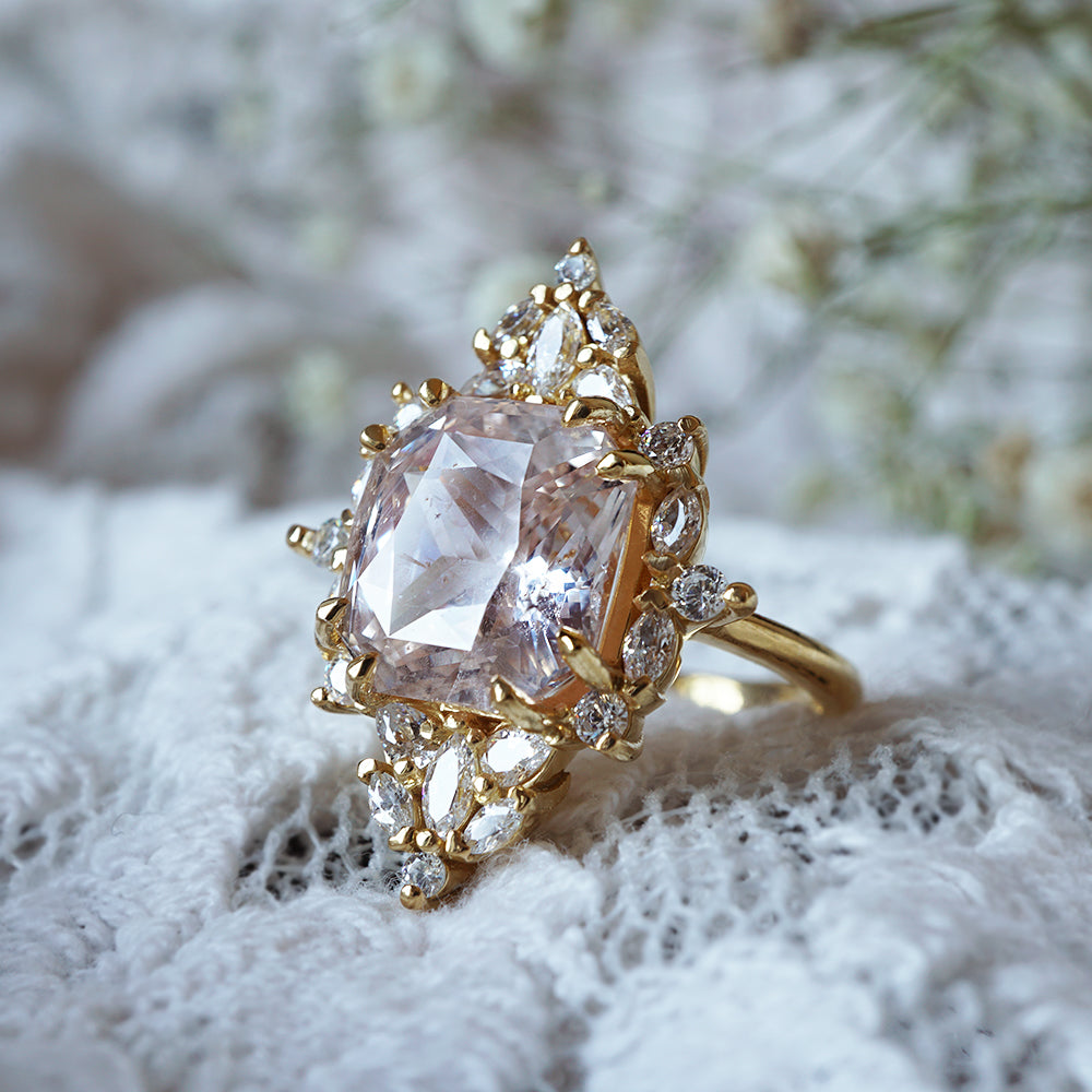 One Of A Kind: Majestic Pink Sapphire Diamond Ring