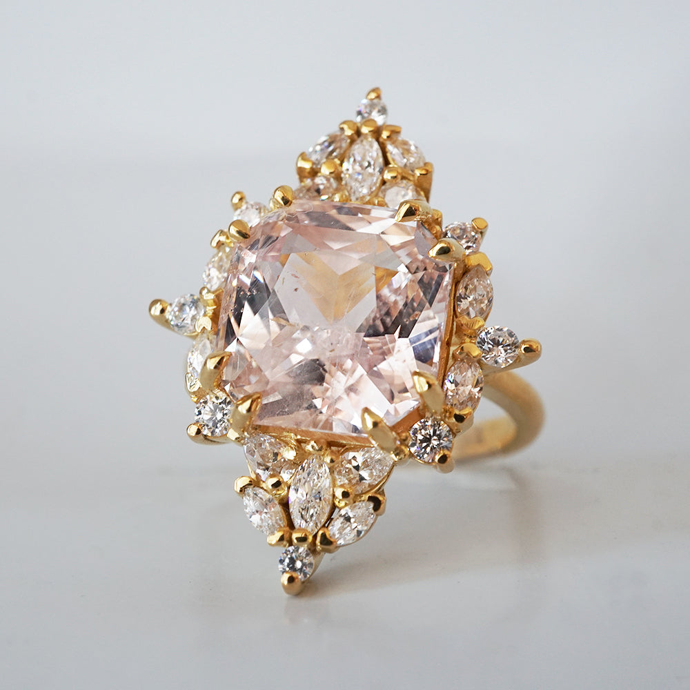 One Of A Kind: Majestic Pink Sapphire Diamond Ring