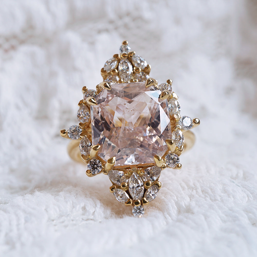 One Of A Kind: Majestic Pink Sapphire Diamond Ring