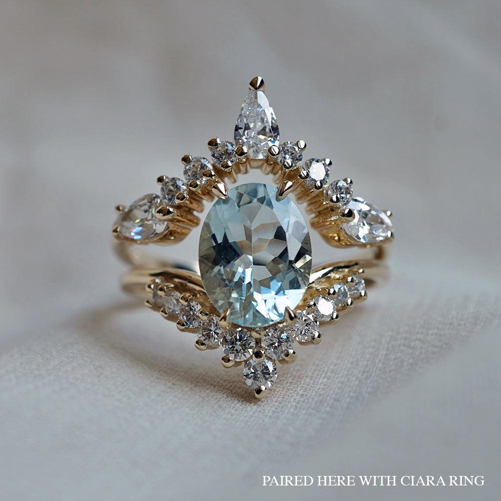 14K All A Dream Aquamarine Ring - Tippy Taste Jewelry