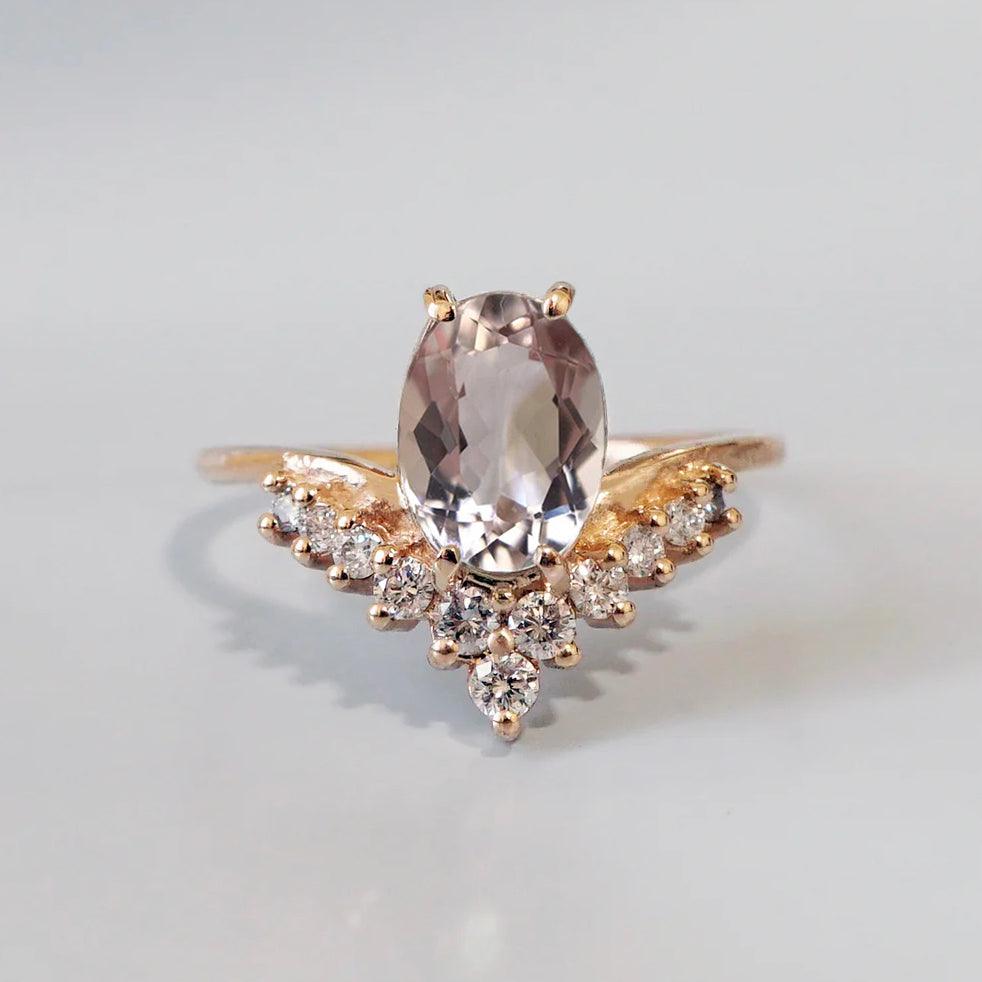 14K All A Dream Morganite Ring - Tippy Taste Jewelry