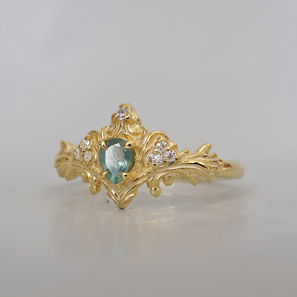 Limited Edition: Alexandrite Nyx Diamond Ring in 14K and 18K Gold