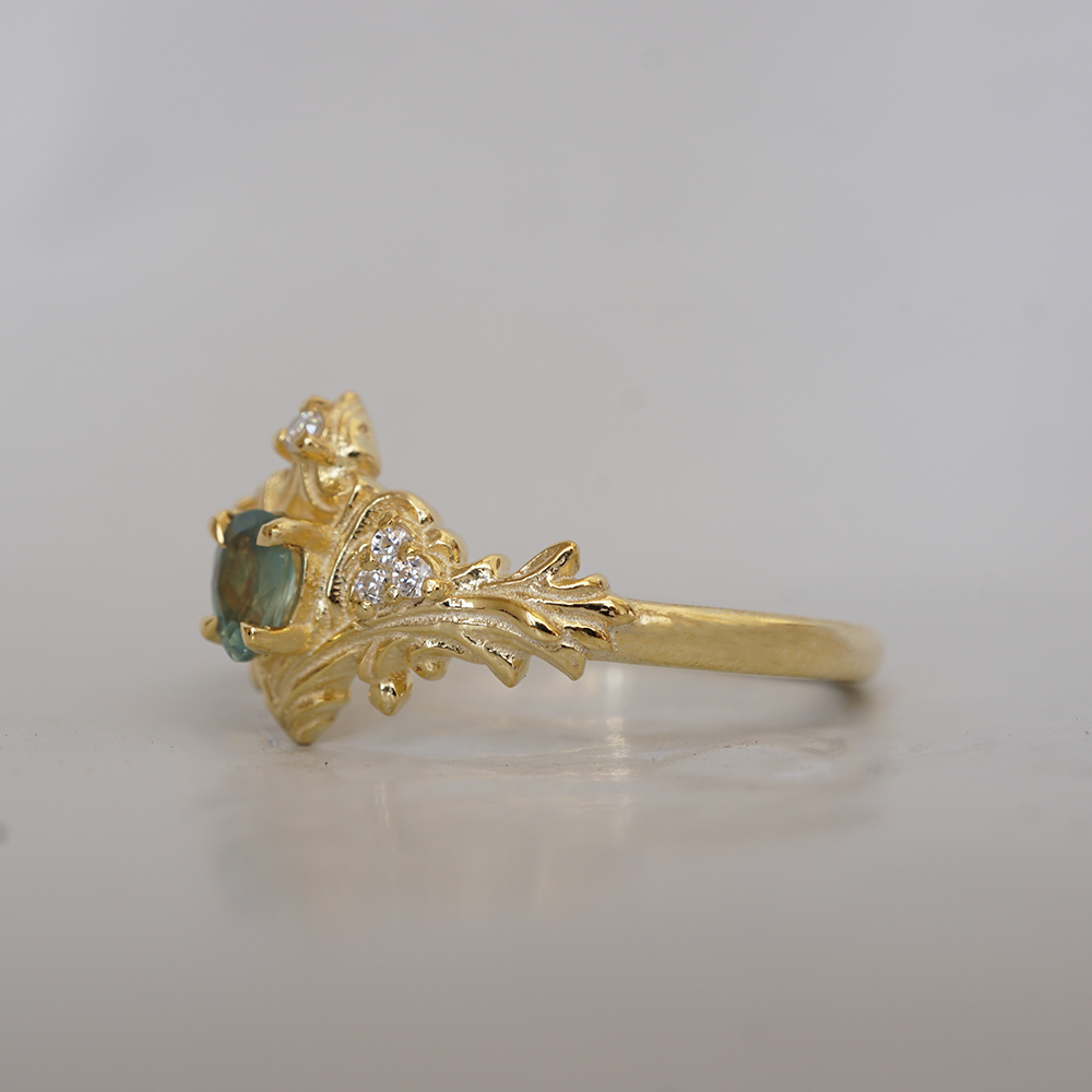 Limited Edition: Alexandrite Nyx Diamond Ring in 14K and 18K Gold