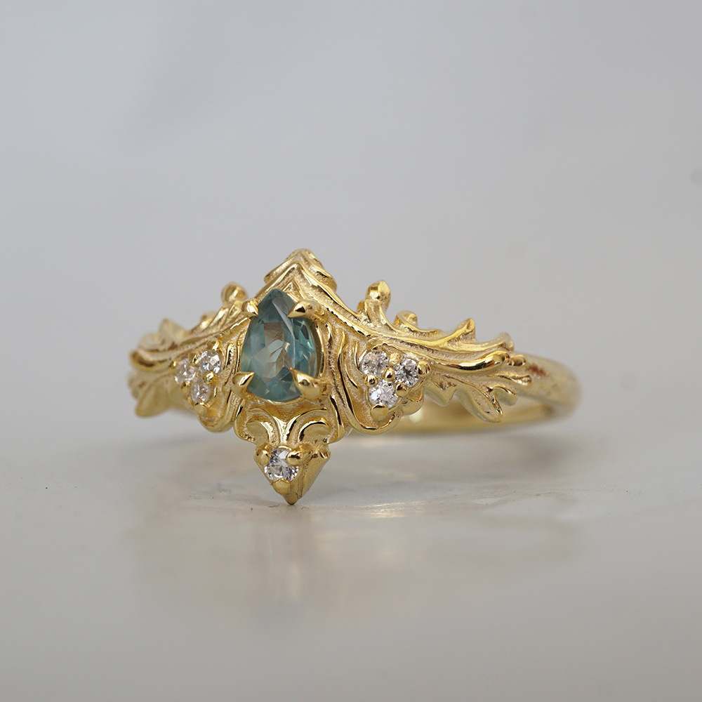 Limited Edition: Alexandrite Nyx Diamond Ring in 14K and 18K Gold