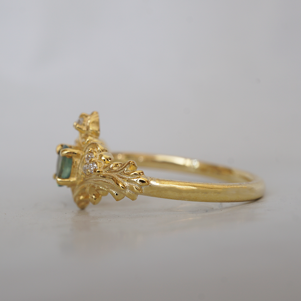 Limited Edition: Alexandrite Nyx Diamond Ring in 14K and 18K Gold