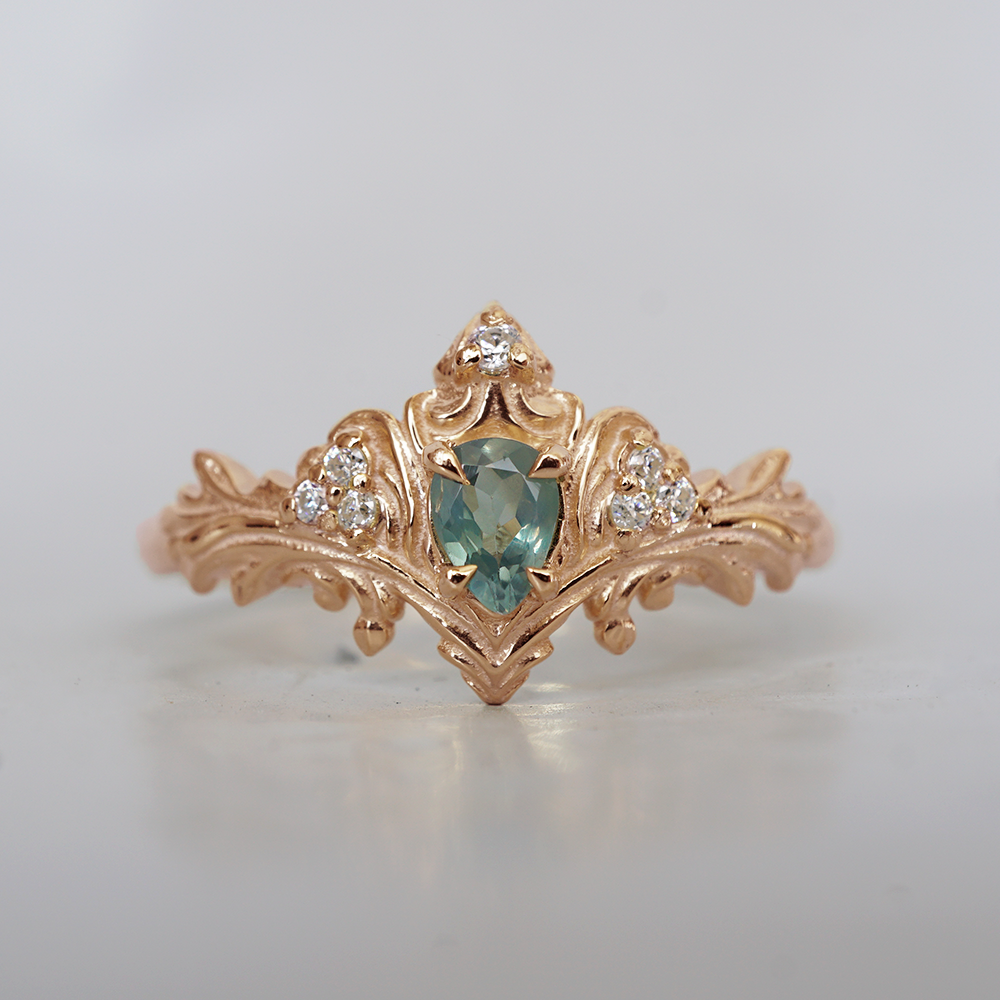 Limited Edition: Alexandrite Nyx Diamond Ring in 14K and 18K Gold