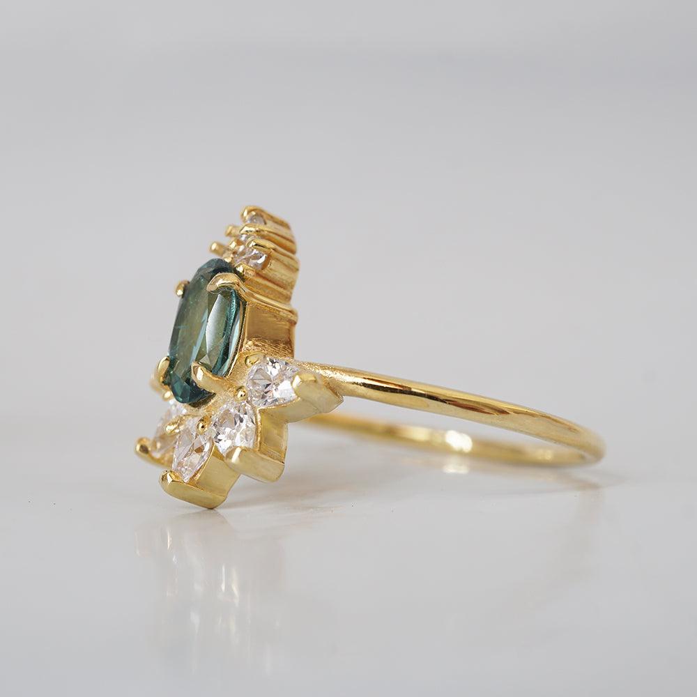 Limited Edition: 14K Green Tourmaline Berry Ring - Tippy Taste Jewelry