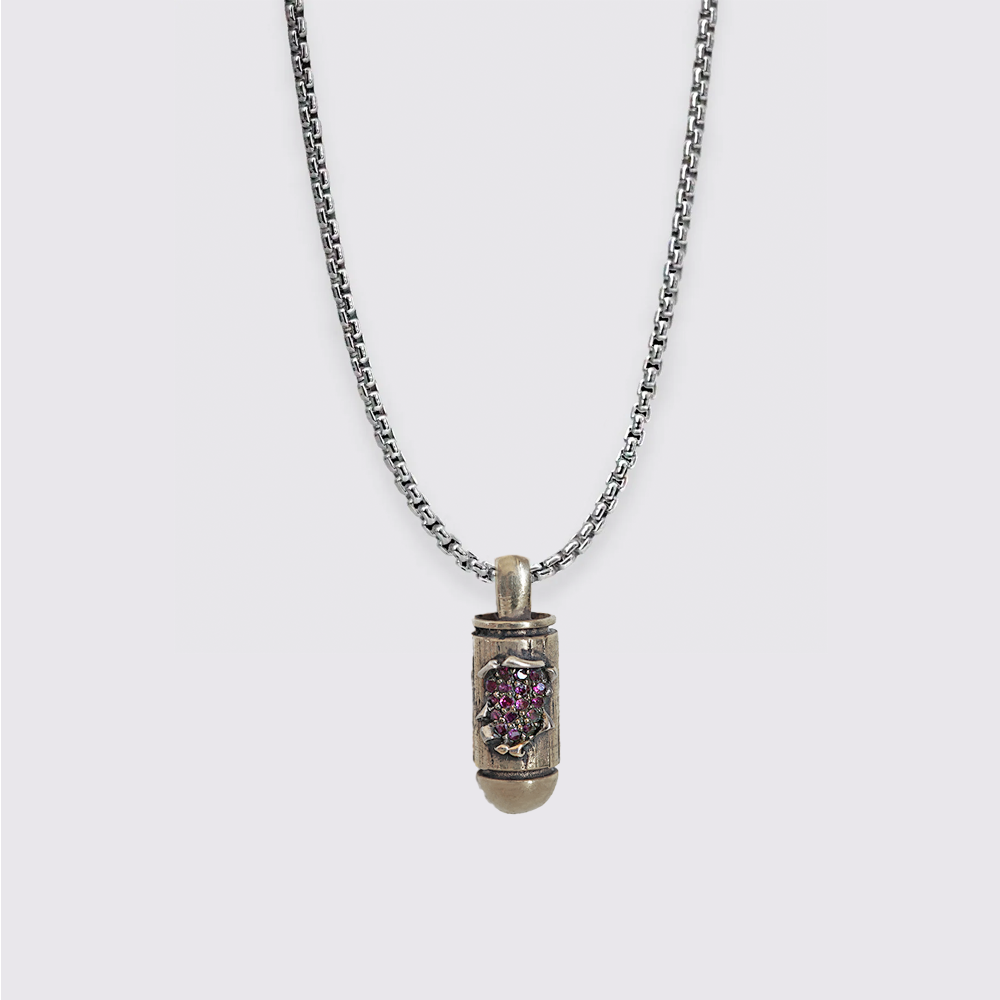 Rubies Bullet Necklace