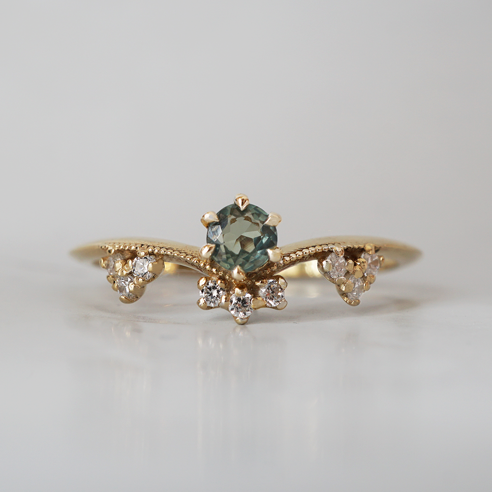 Limited Edition: 14K Celestial Alexandrite Diamond Ring