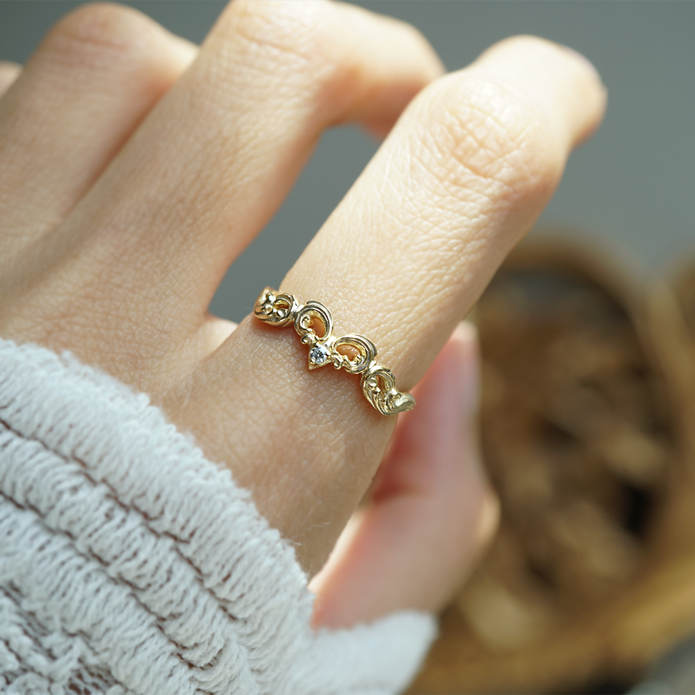 Starlit Drift Diamond Band in 14K and 18K Gold