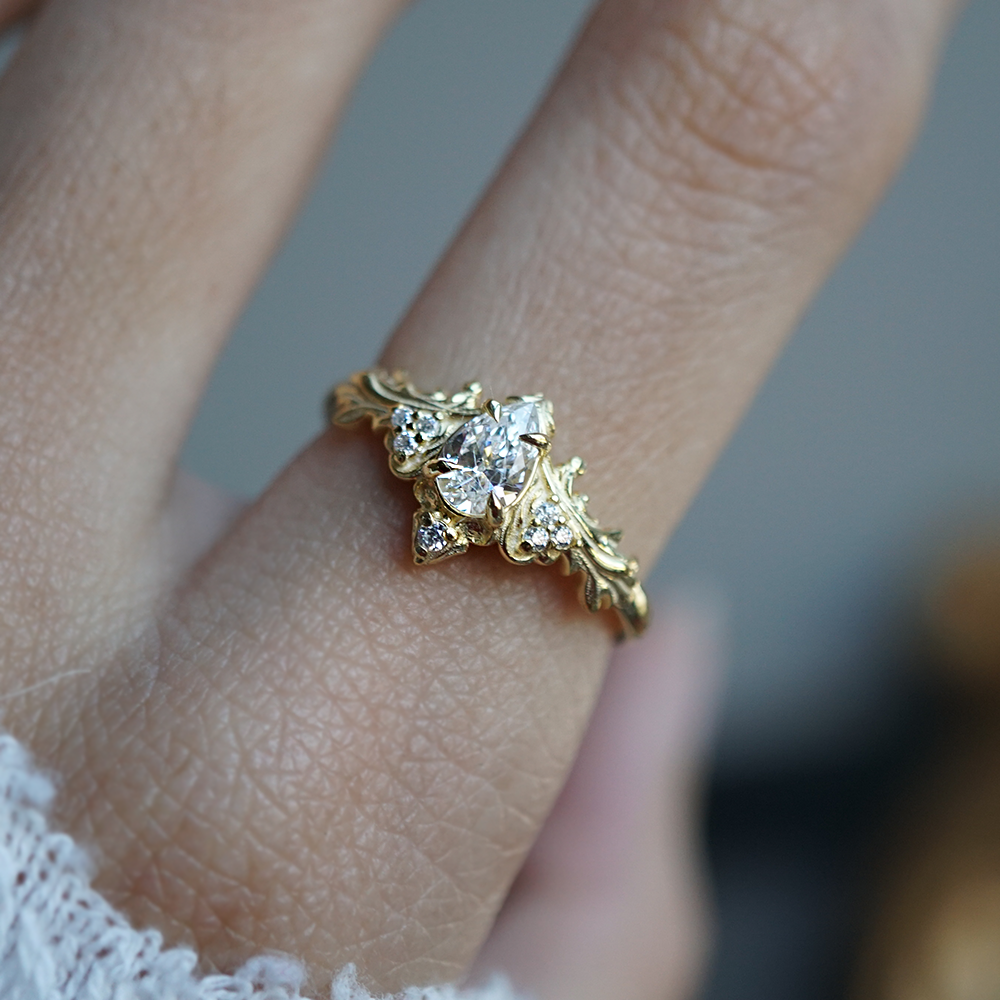 Nyx Diamond Ring in 14K and 18K Gold