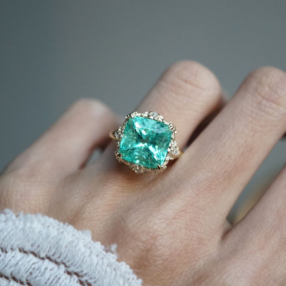 One Of A Kind: Grand Duchess Mint Colombian Emerald Ring, 4ct