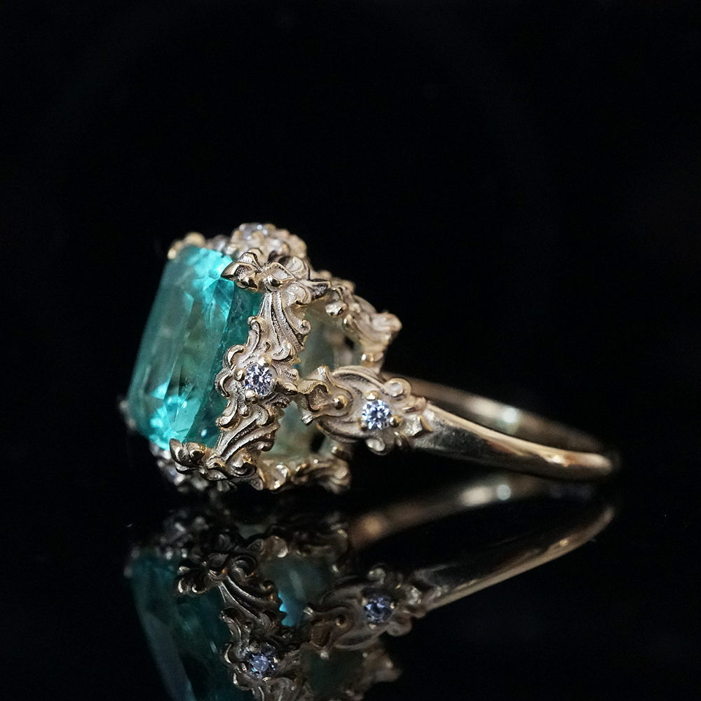 One Of A Kind: Grand Duchess Mint Colombian Emerald Ring, 4ct