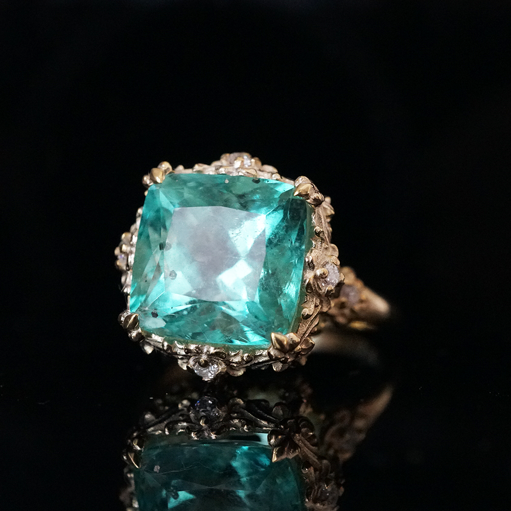 One Of A Kind: Grand Duchess Mint Colombian Emerald Ring, 4ct