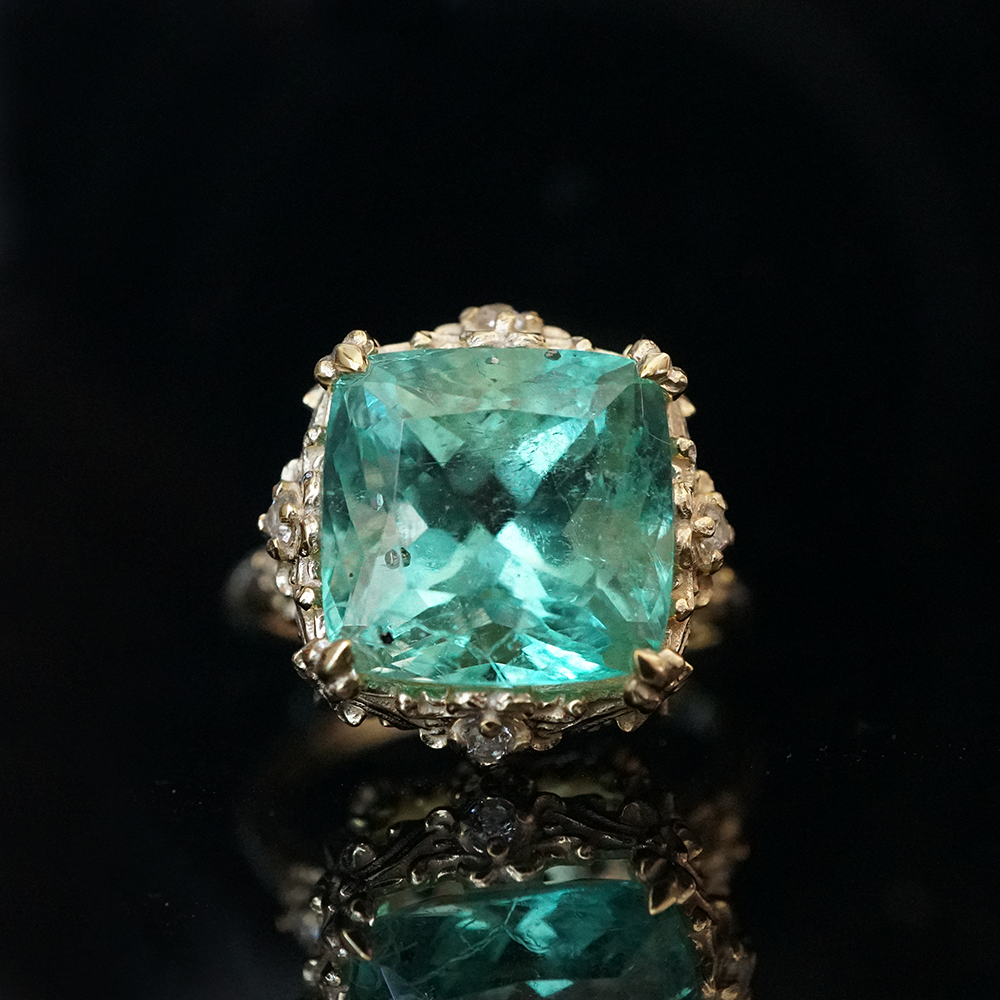 One Of A Kind: Grand Duchess Mint Colombian Emerald Ring, 4ct