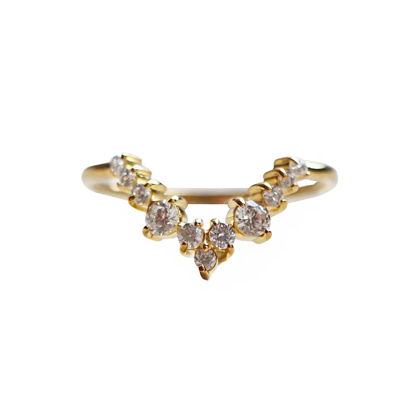 14K and 18K Goddess Diamond Ring