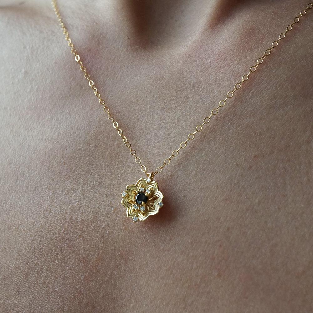 Rose hot sale window necklace