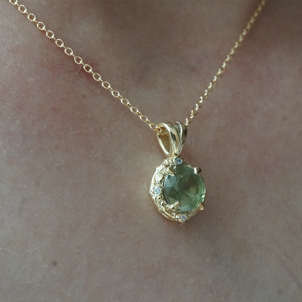 Demantoid Garnet Meadow Necklace