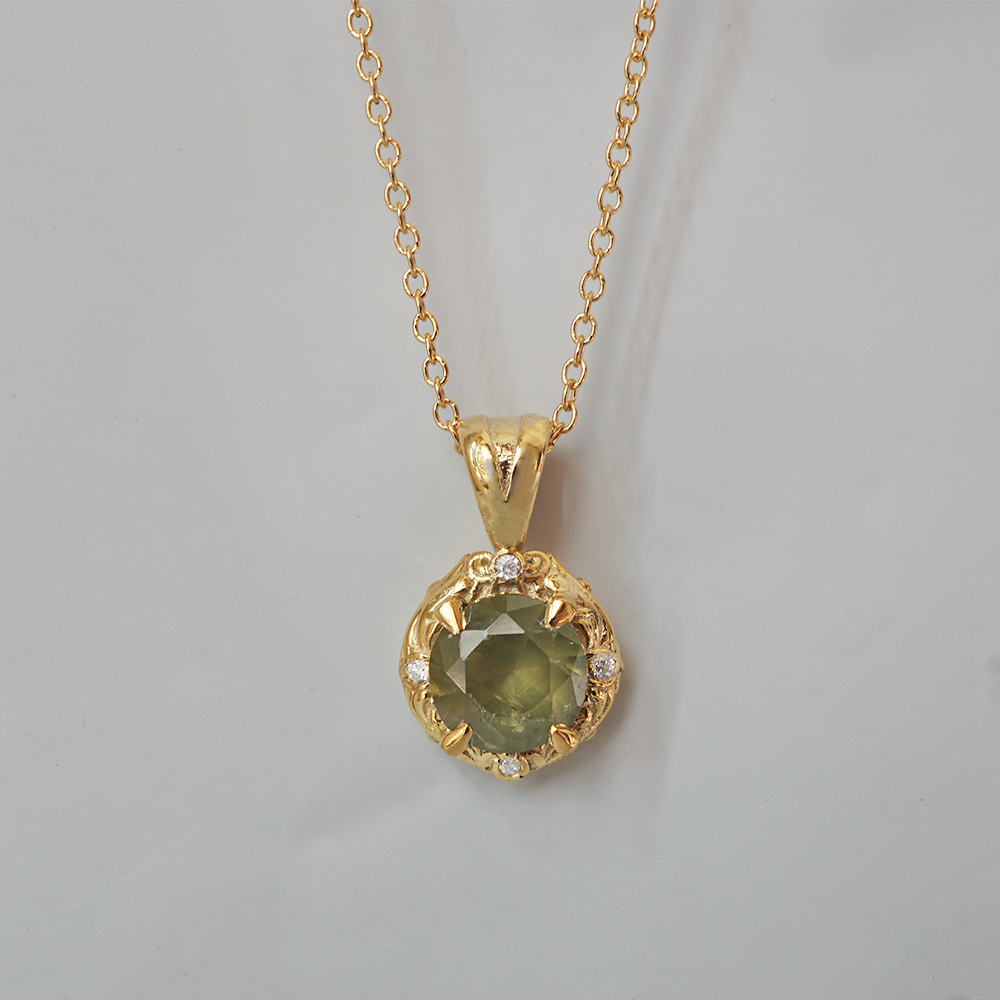 Demantoid Garnet Meadow Necklace