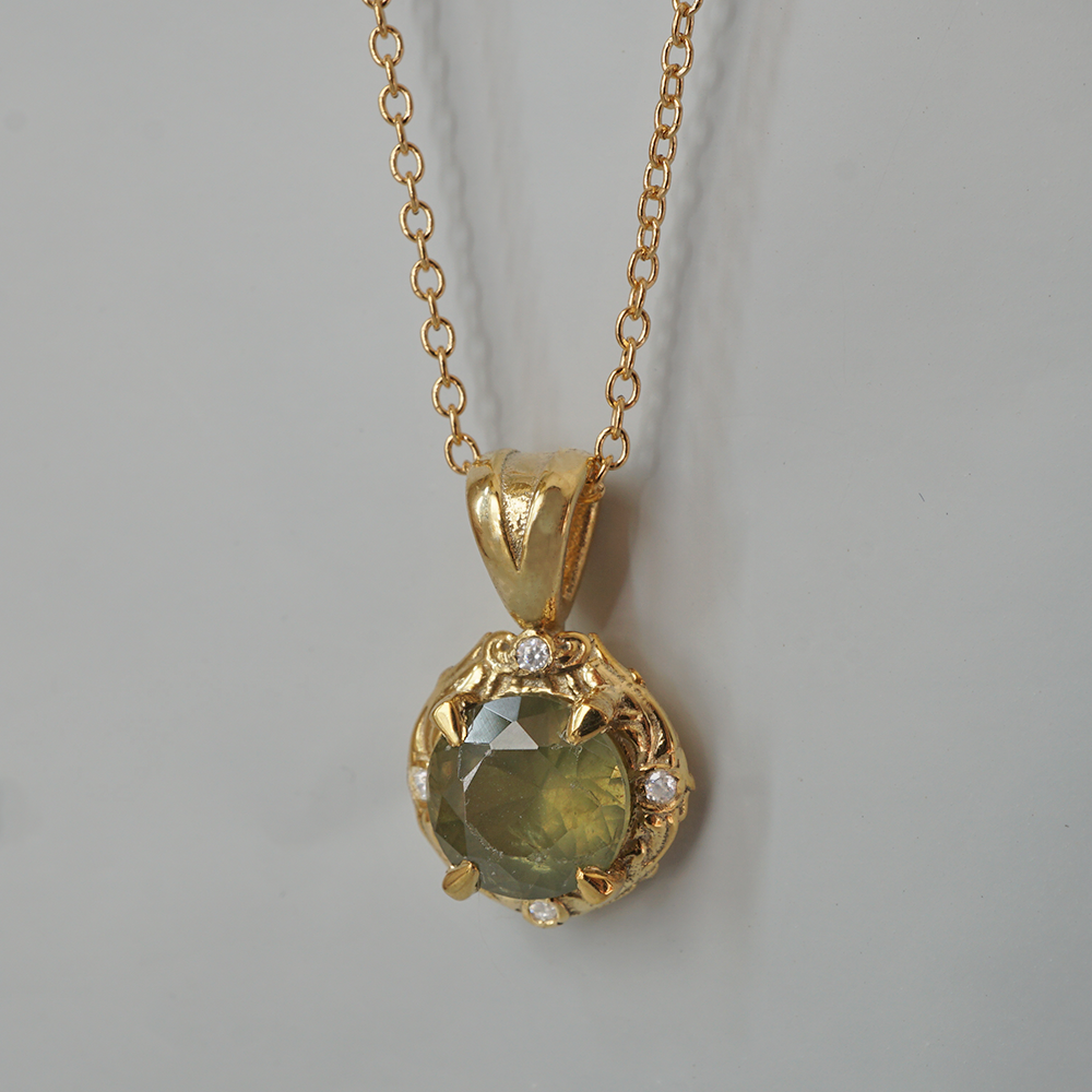 Demantoid Garnet Meadow Necklace