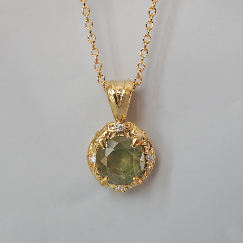 Demantoid Garnet Meadow Necklace