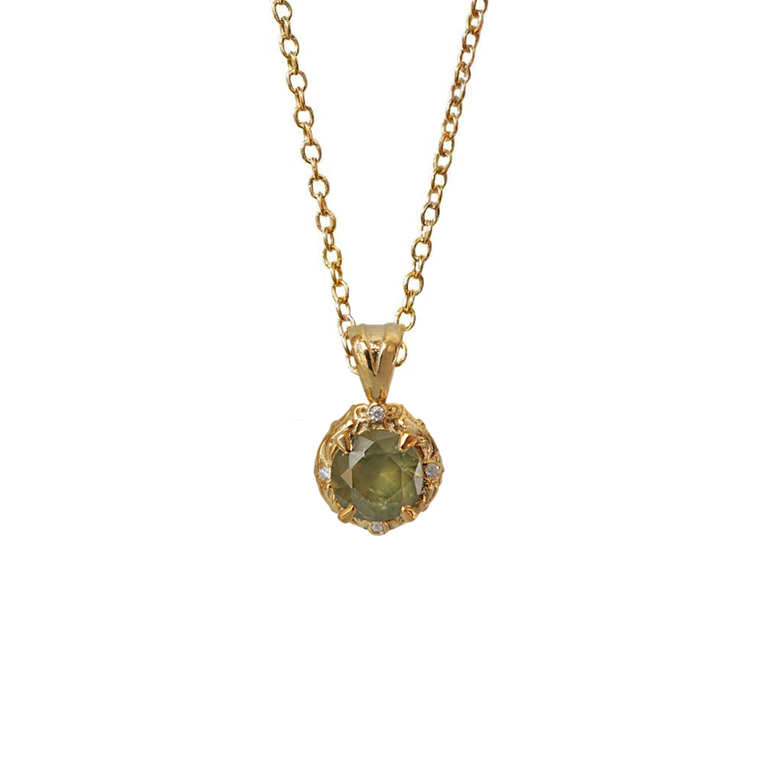 Demantoid Garnet Meadow Necklace