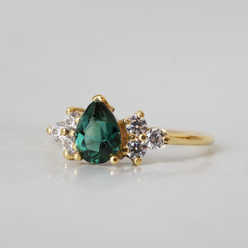 14K Forest Tourmaline Classic Ring - Tippy Taste Jewelry