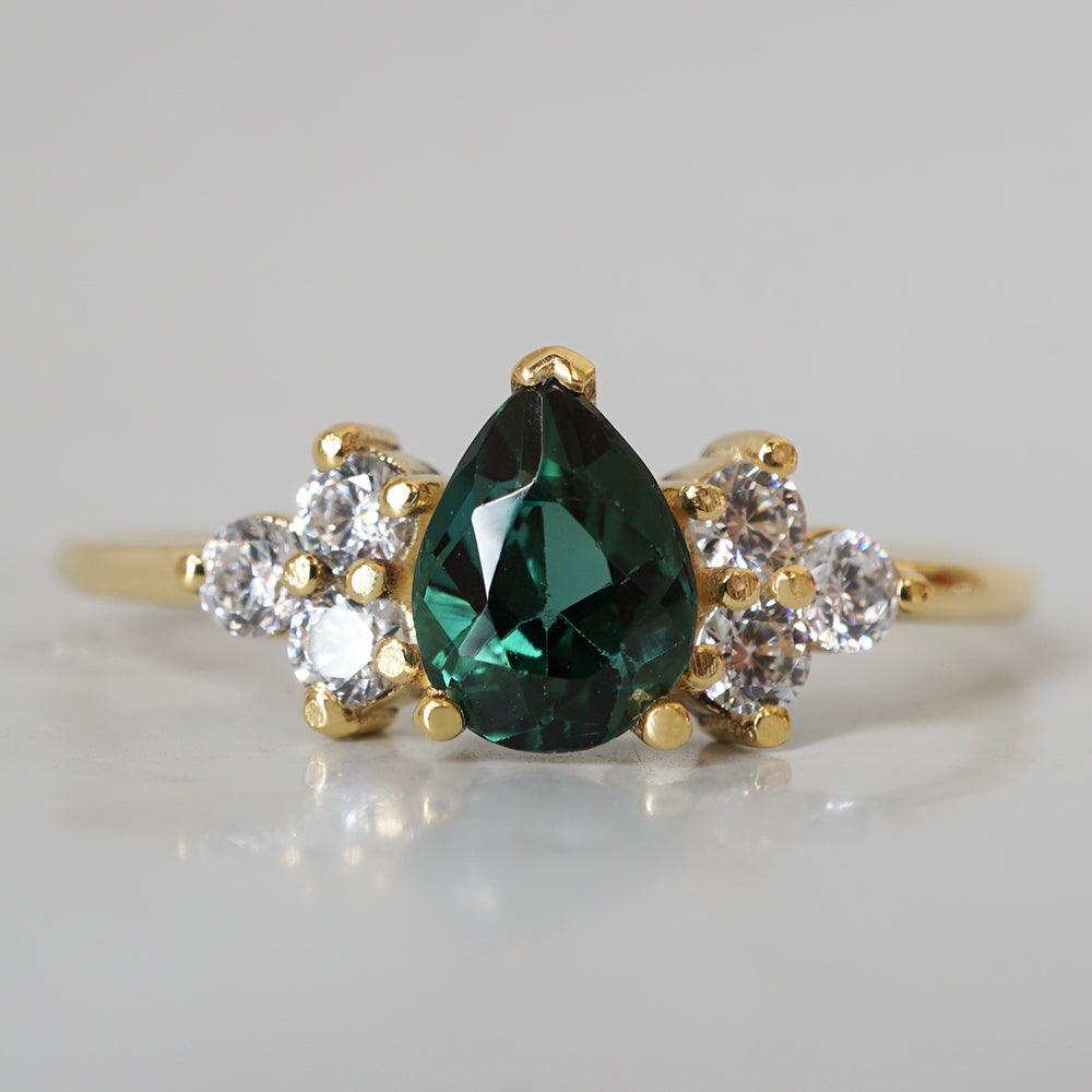 14K Forest Tourmaline Classic Ring - Tippy Taste Jewelry