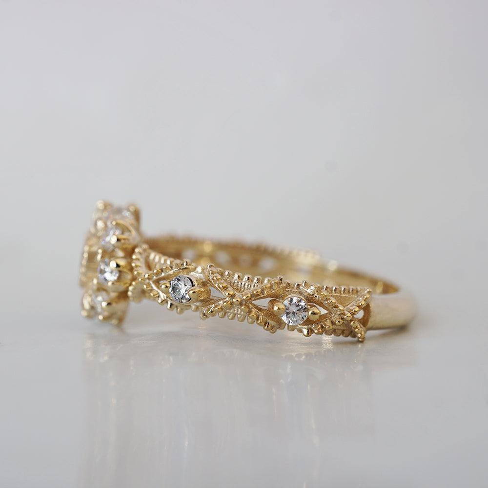 Stella Diamond Ring in 14K and 18K Gold - Tippy Taste Jewelry