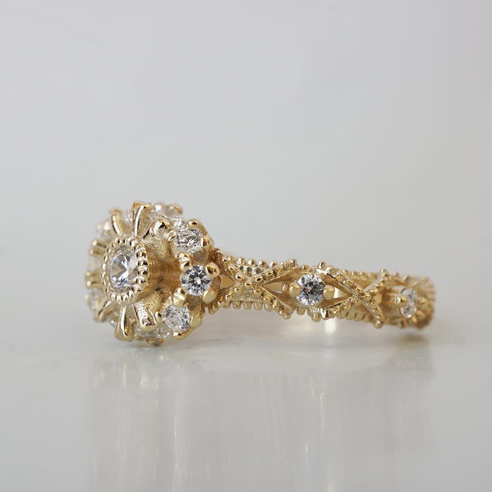 Stella Diamond Ring in 14K and 18K Gold - Tippy Taste Jewelry