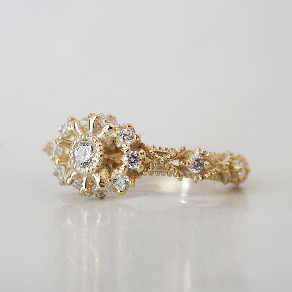 Stella Diamond Ring in 14K and 18K Gold - Tippy Taste Jewelry