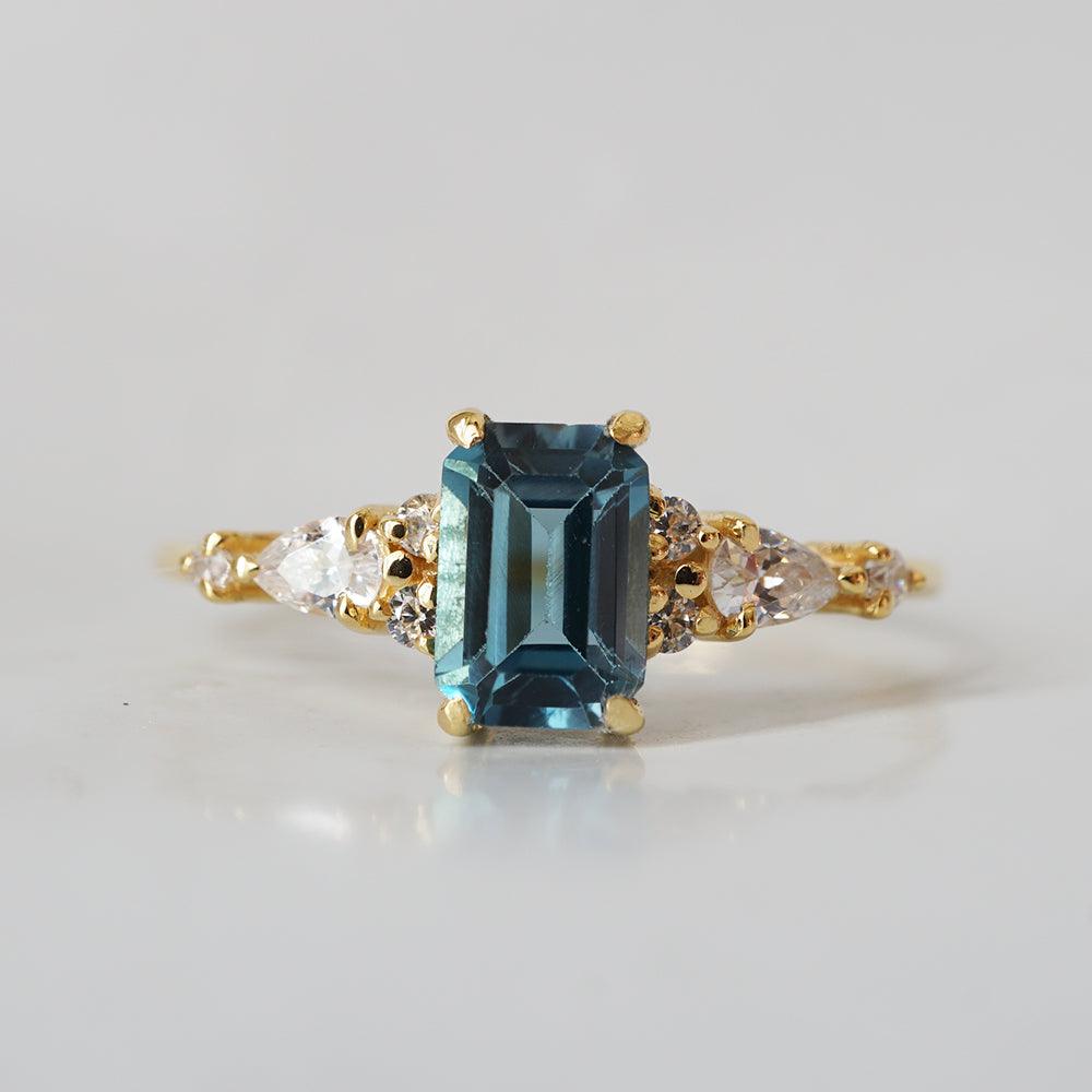 14K London Blue Topaz Ring - Tippy Taste Jewelry