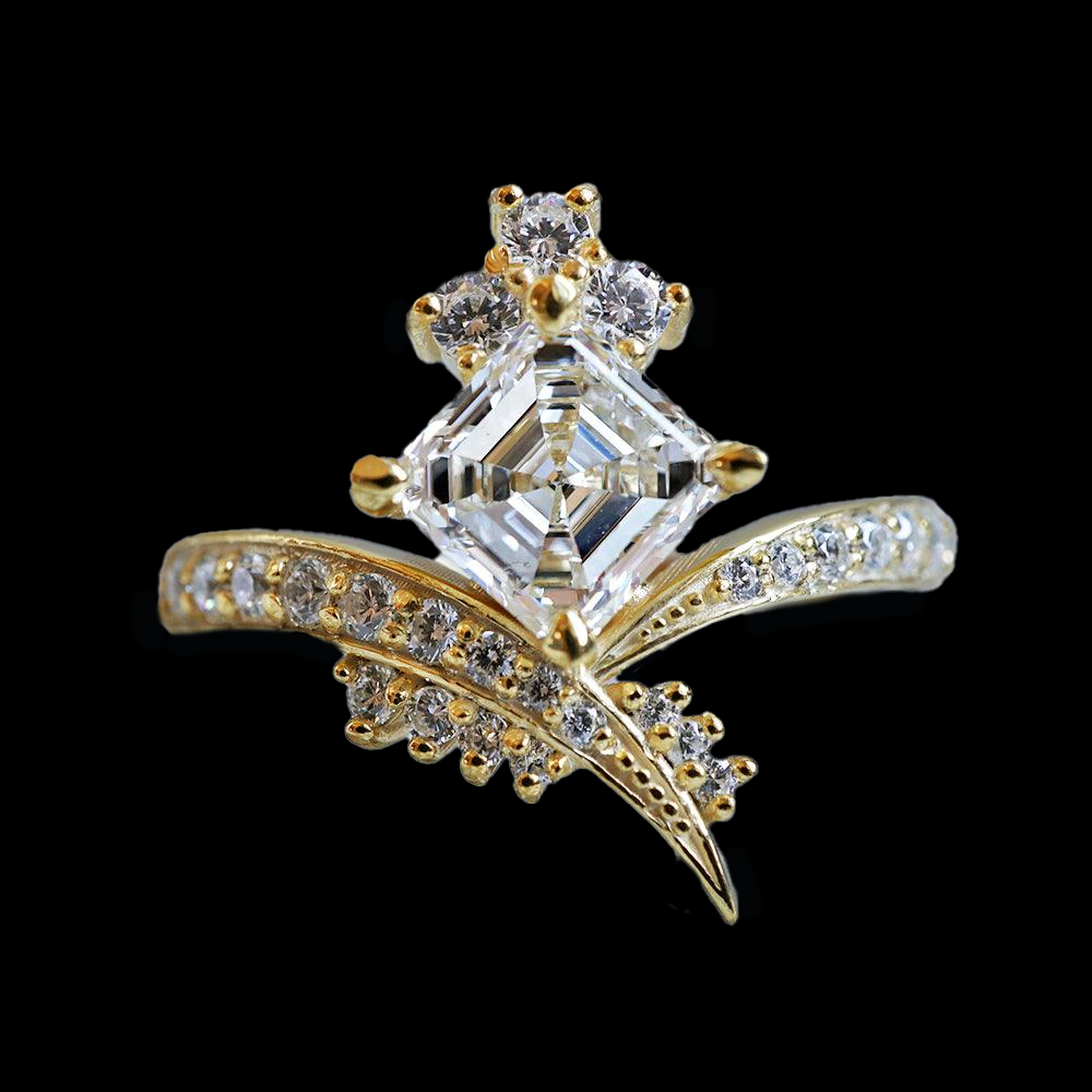 One of A Kind: Manhattan Asscher Diamond Ring