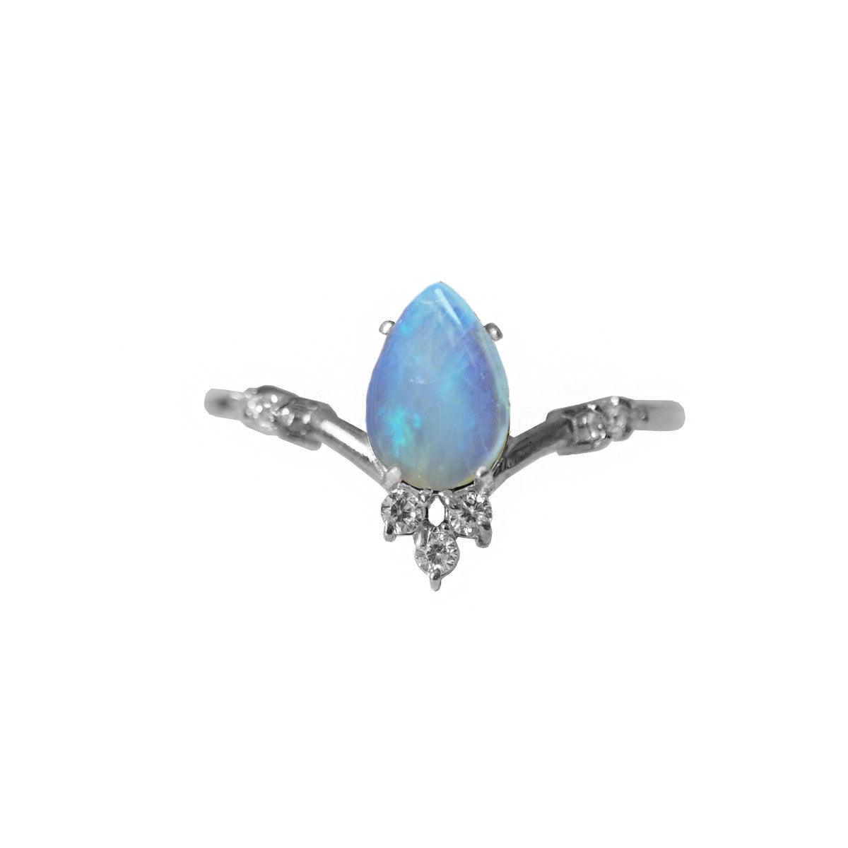 Opal Blossom Ring - Tippy Taste Jewelry