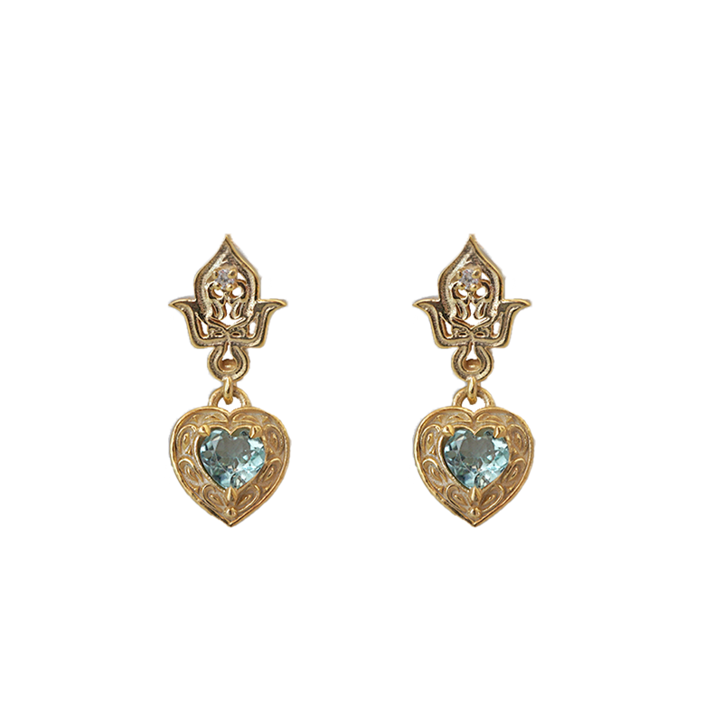 Limited Edition: Paraiba Tourmaline Heart Earrings