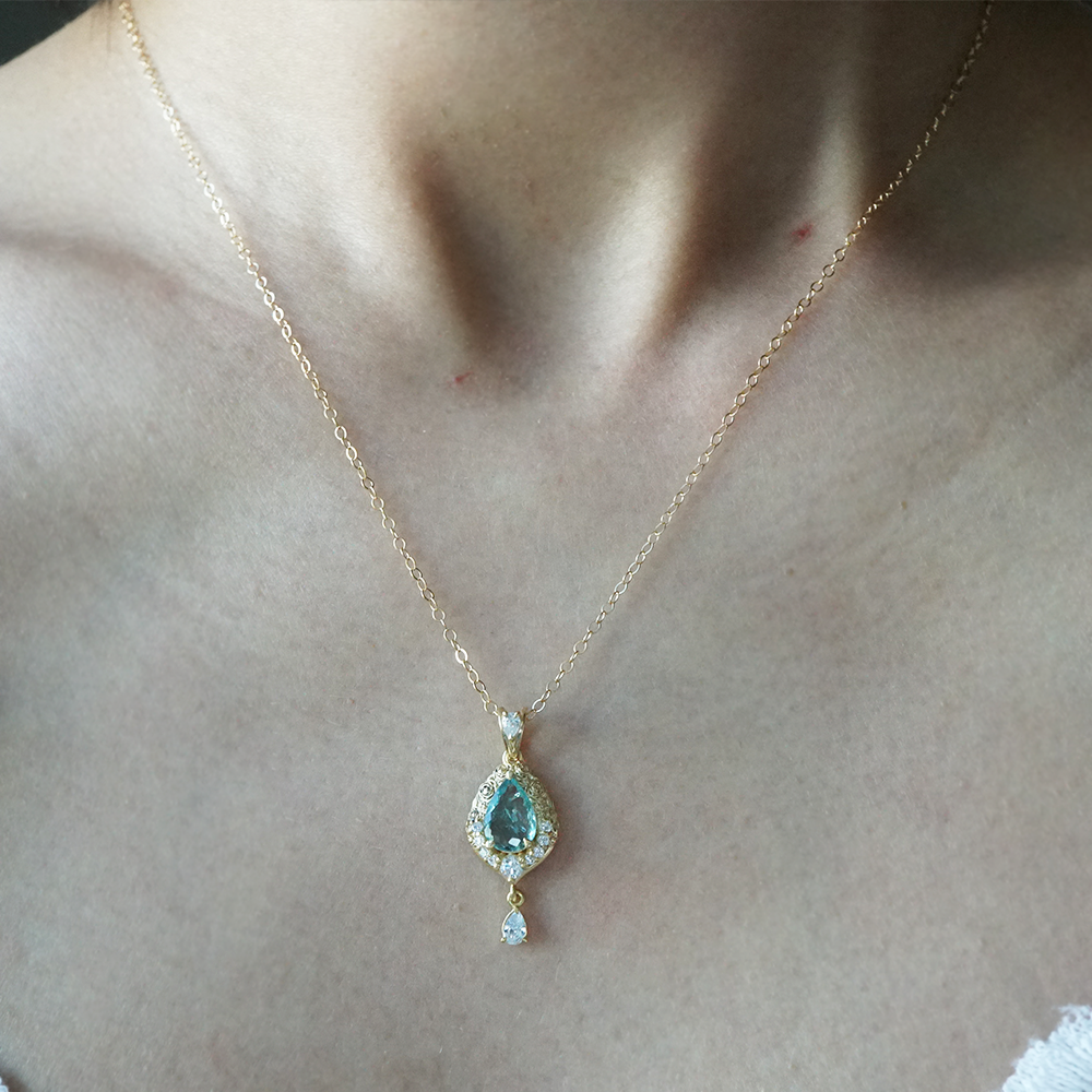 One Of A Kind: La Vie En Rose Paraiba Tourmaline Drop Necklace