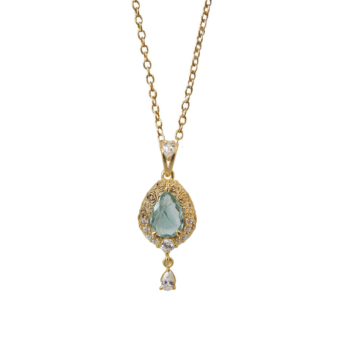 One Of A Kind: La Vie En Rose Paraiba Tourmaline Drop Necklace