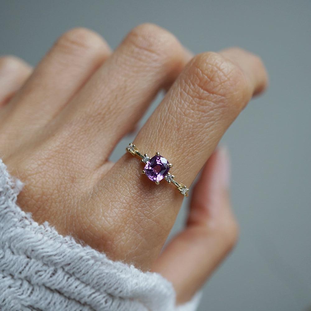 One Of A Kind: Violet Sapphire Ring - Tippy Taste Jewelry