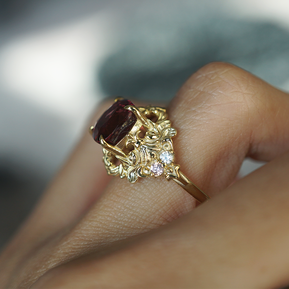 One Of A Kind: Ruby Scarlet Empress Ring in 14K and 18K Gold