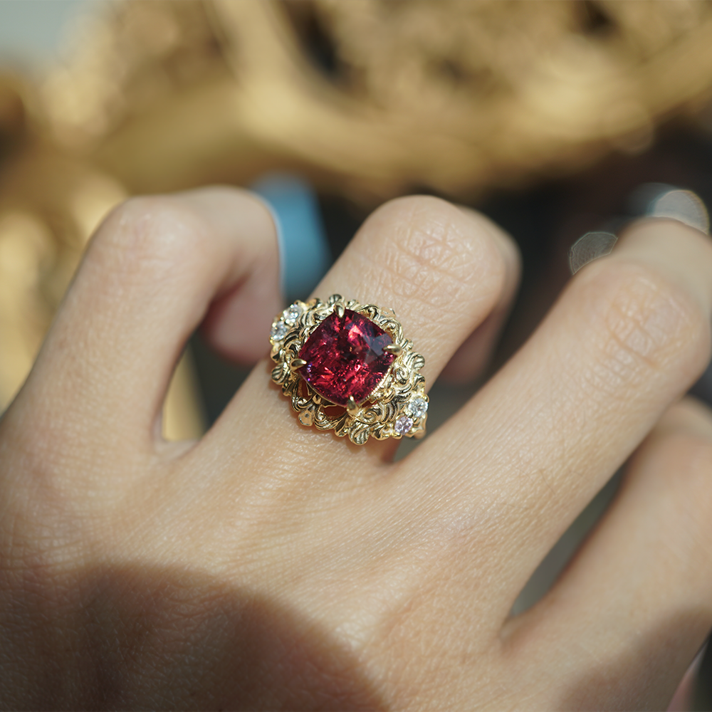 One Of A Kind: Ruby Scarlet Empress Ring in 14K and 18K Gold