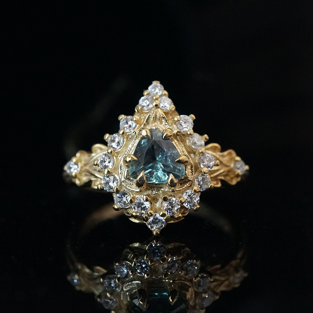 One Of A Kind: Secret Garden Alexandrite Diamond Ring in 14K and 18K Gold