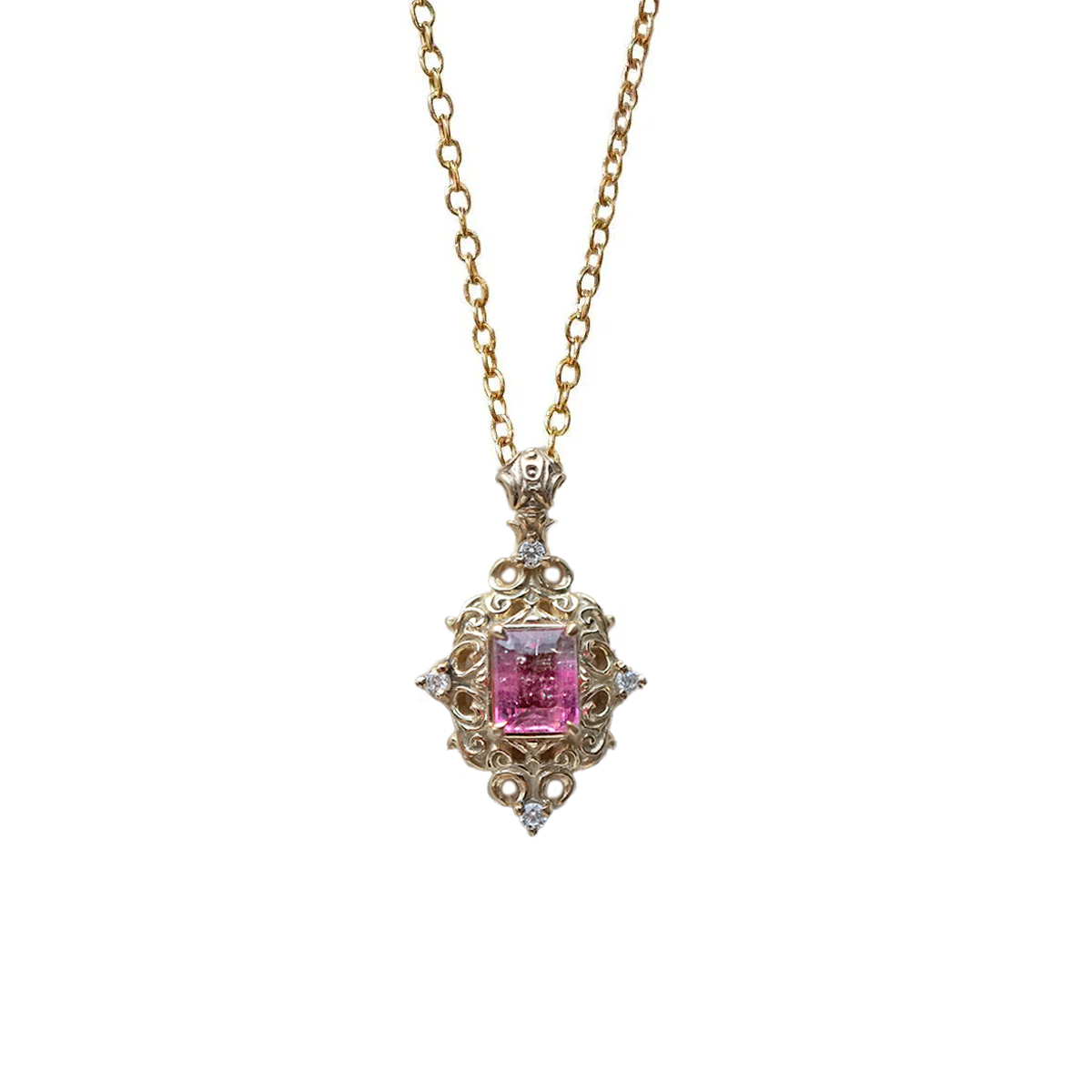 One Of A Kind: Watermelon Tourmaline Mademoiselle Necklace