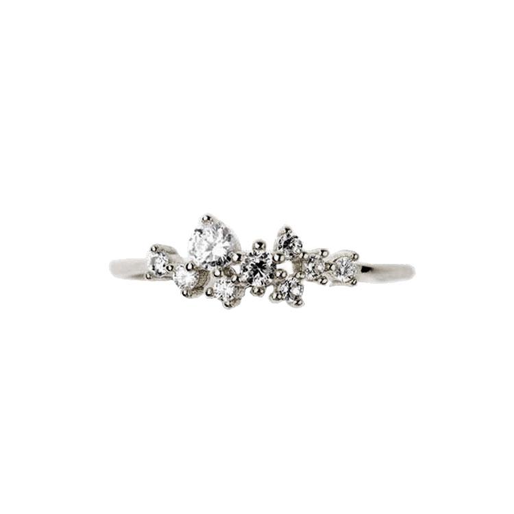 14K Snow Queen Dainty Ring - Tippy Taste Jewelry