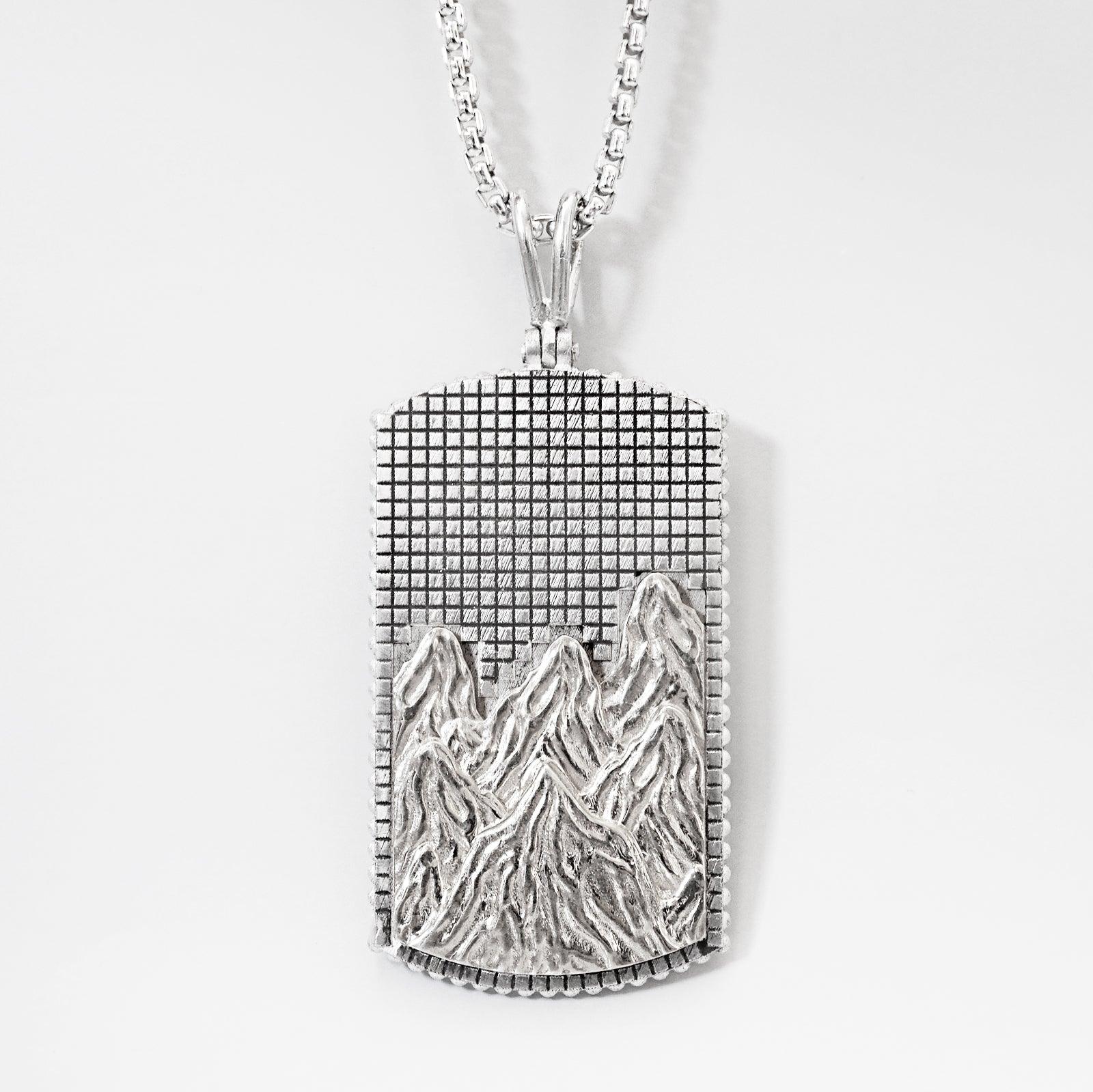 Mixed Metal Mountain Pendant - Tippy Taste Jewelry