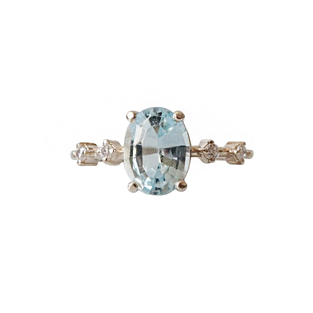 Summer Sky Blue Topaz Ring - Tippy Taste Jewelry